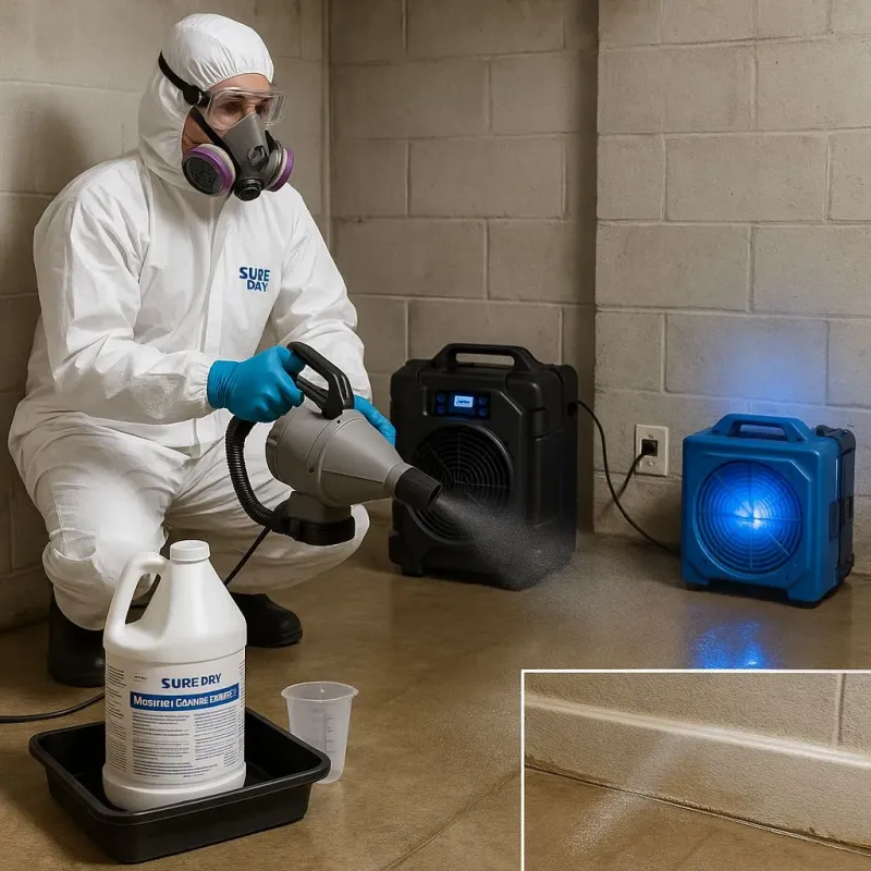Sanitization and Odor Removal process in Saginaw, TX